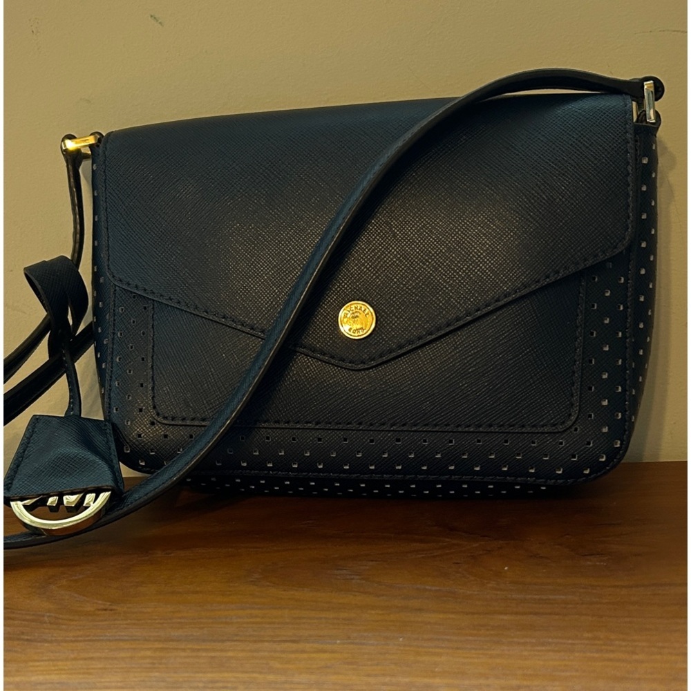 Michael Kors Greenwich Small Flap Crossbody in Navy blue